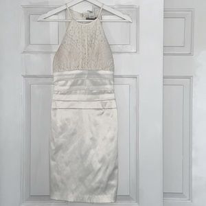B.darlin midi cream/white dress good condition